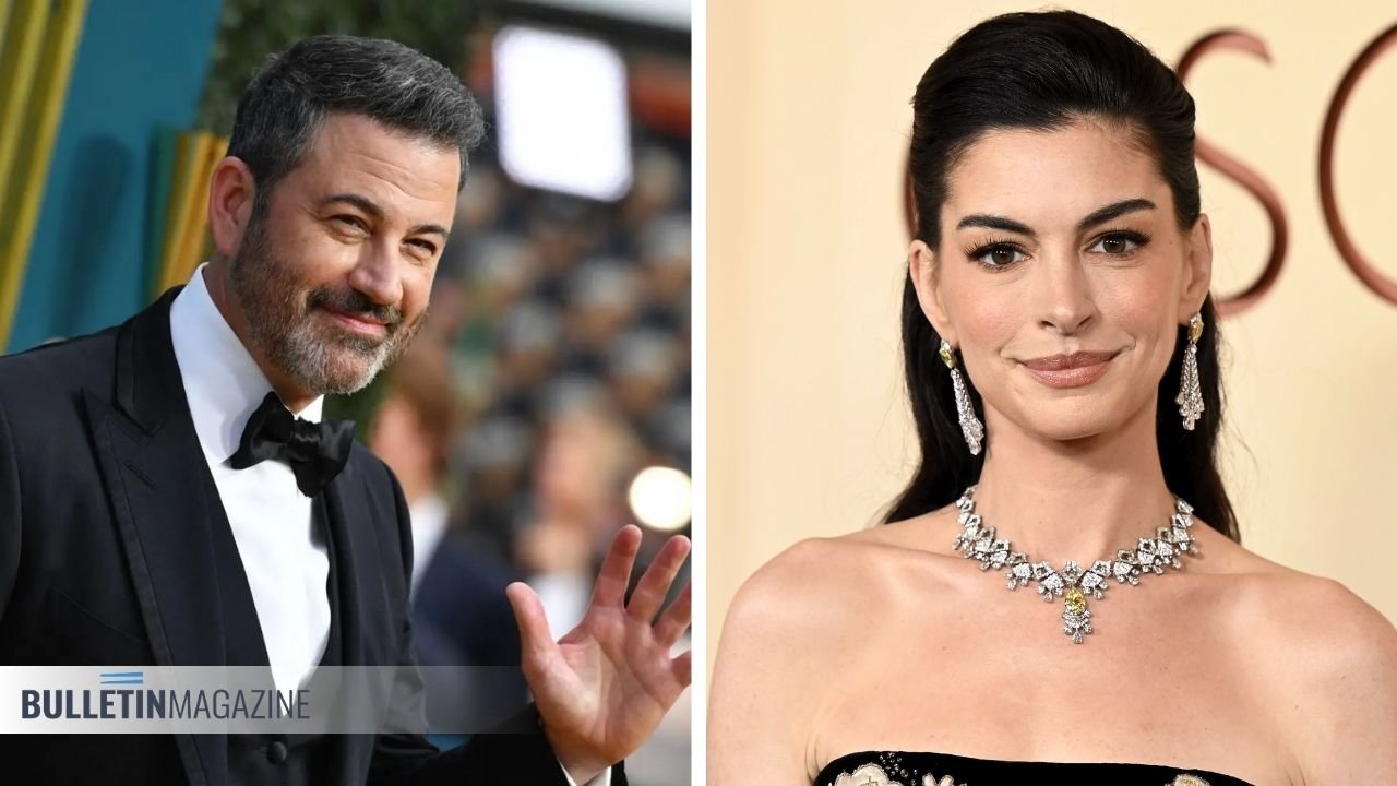 Anne Hathaway and Jimmy Kimmel
