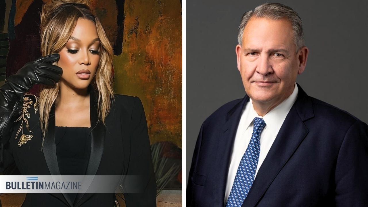 Tyra Banks and Greg Hayes
