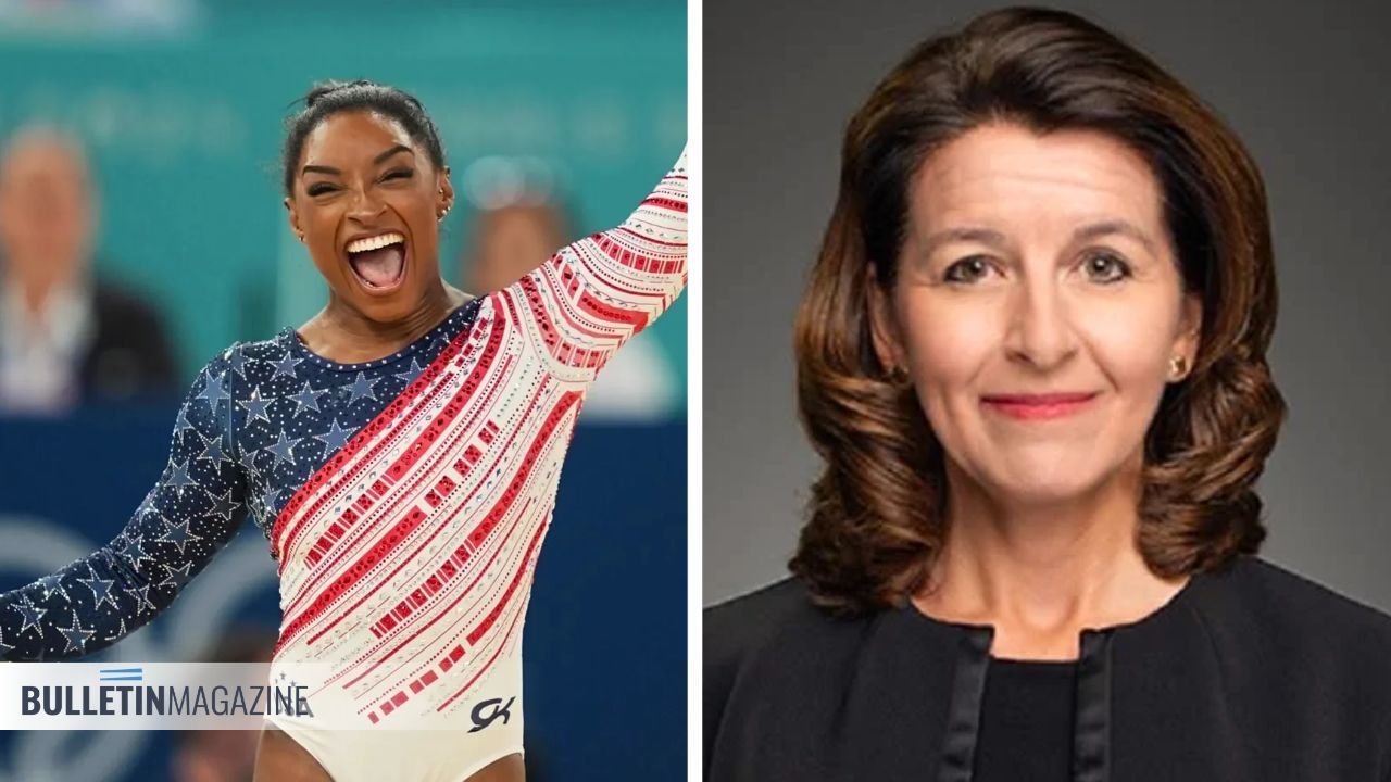 Kathy Warden and Simone Biles