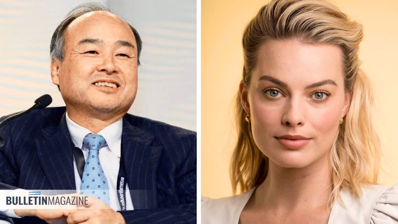Masayoshi Son and Margot Robbie