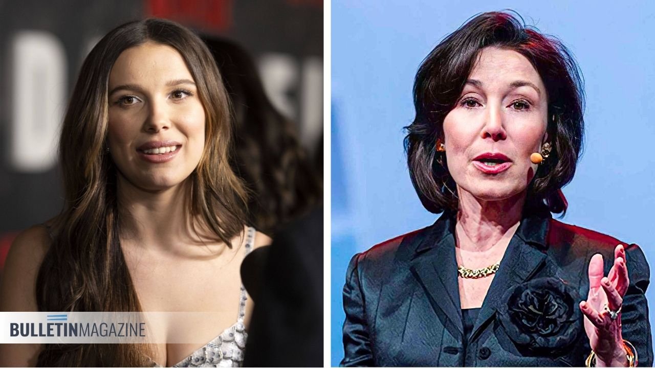 Millie Bobby Brown and Safra Catz